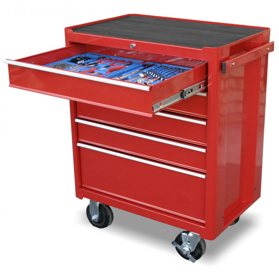 Genius Tools PT-FSZ2 szerszámos szekrény, 5 fiókos, felszerelt, 126 db-os termék fő termékképe