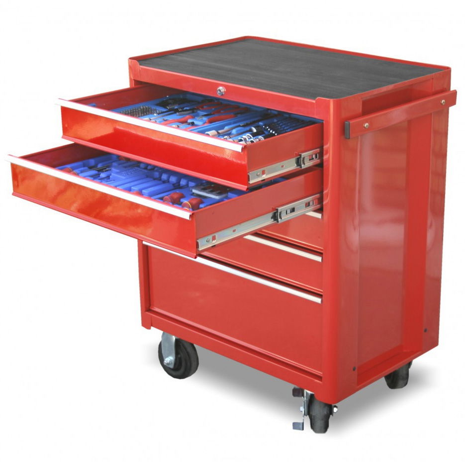 Genius Tools PT-FSZ3 szerszámos szekrény, 5 fiókos, felszerelt, 156 db-os termék fő termékképe