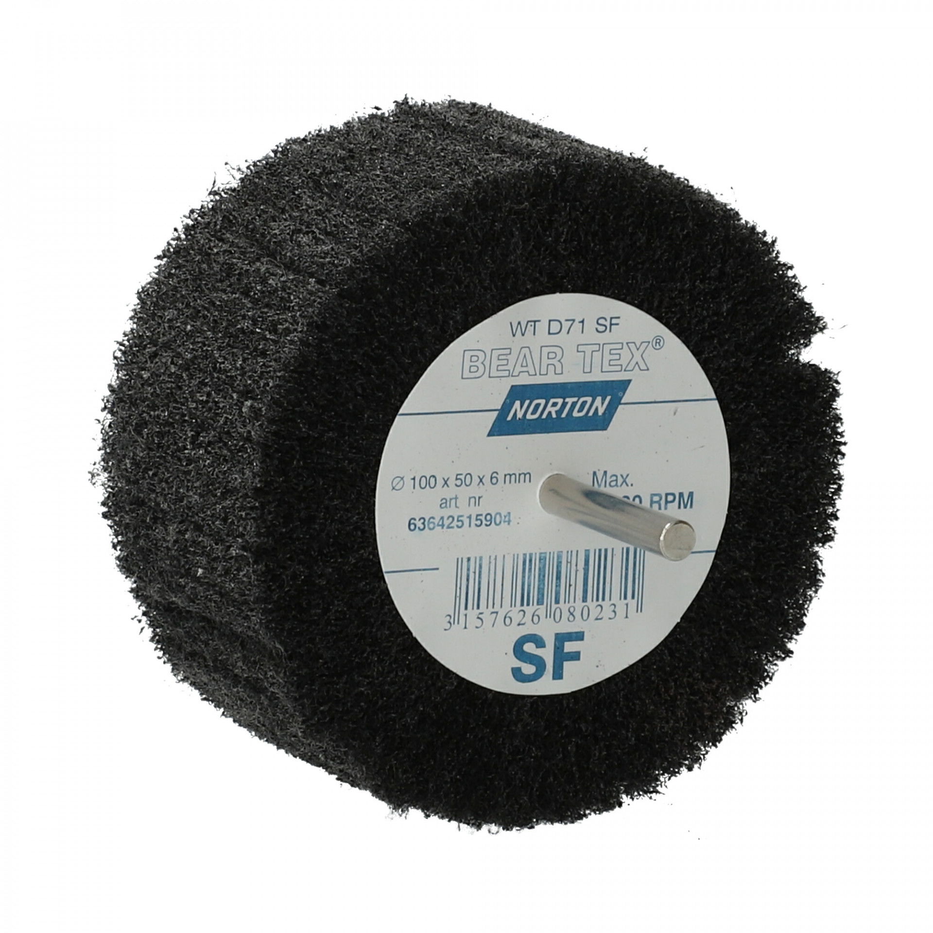 Norton Beartex csapos lamellás csiszolókorong Ø100x50x6mm Fine S, 10 db/csomag termék fő termékképe