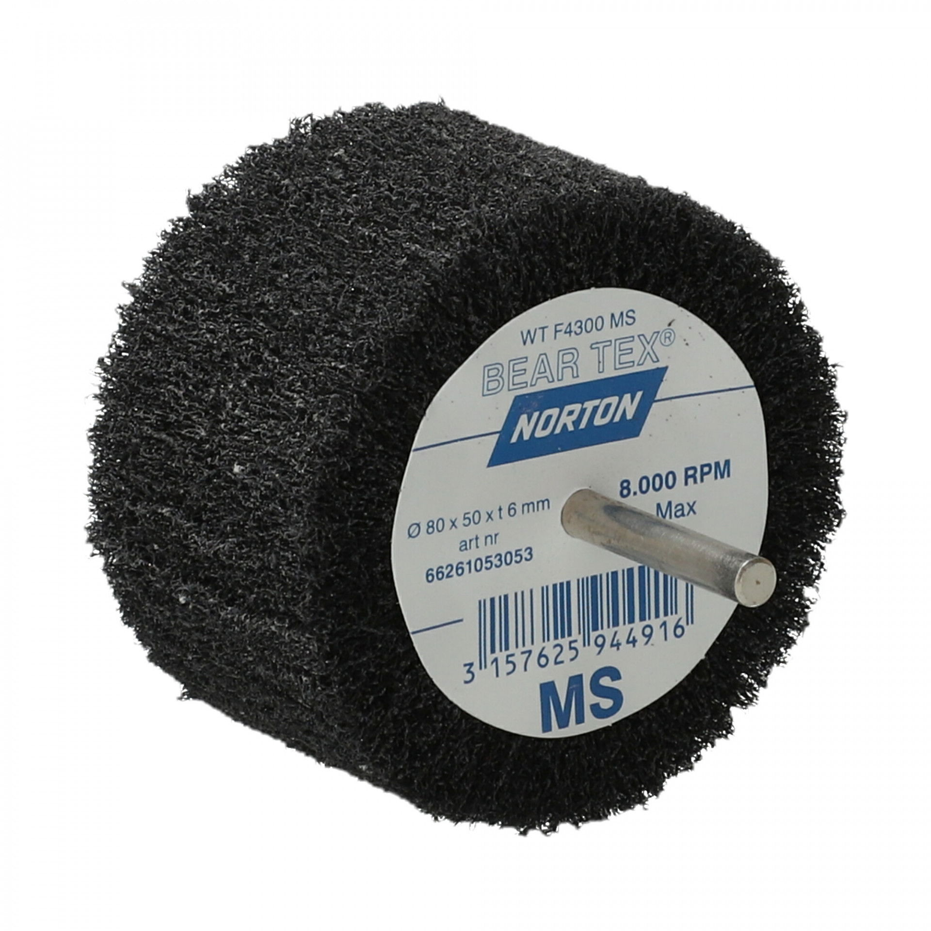 Norton Beartex csapos lamellás csiszolókorong Ø80x50x6mm Medium S, 10 db/csomag termék fő termékképe
