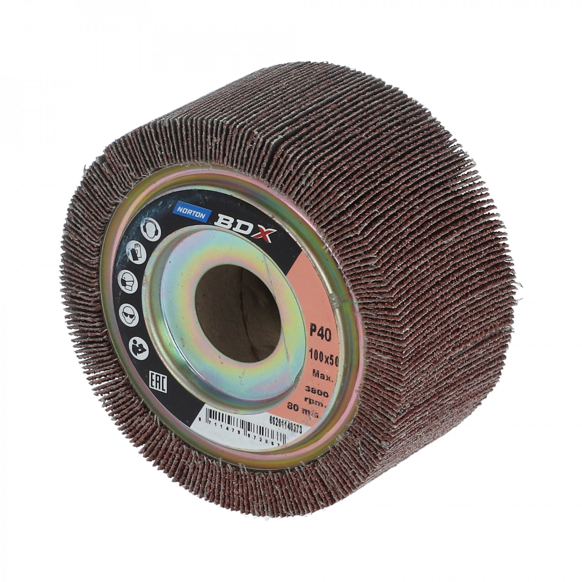 Satinex BDX R207Plus lamellás csiszolókorong Ø100x50x19,1mm P80, 5 db/csomag termék fő termékképe