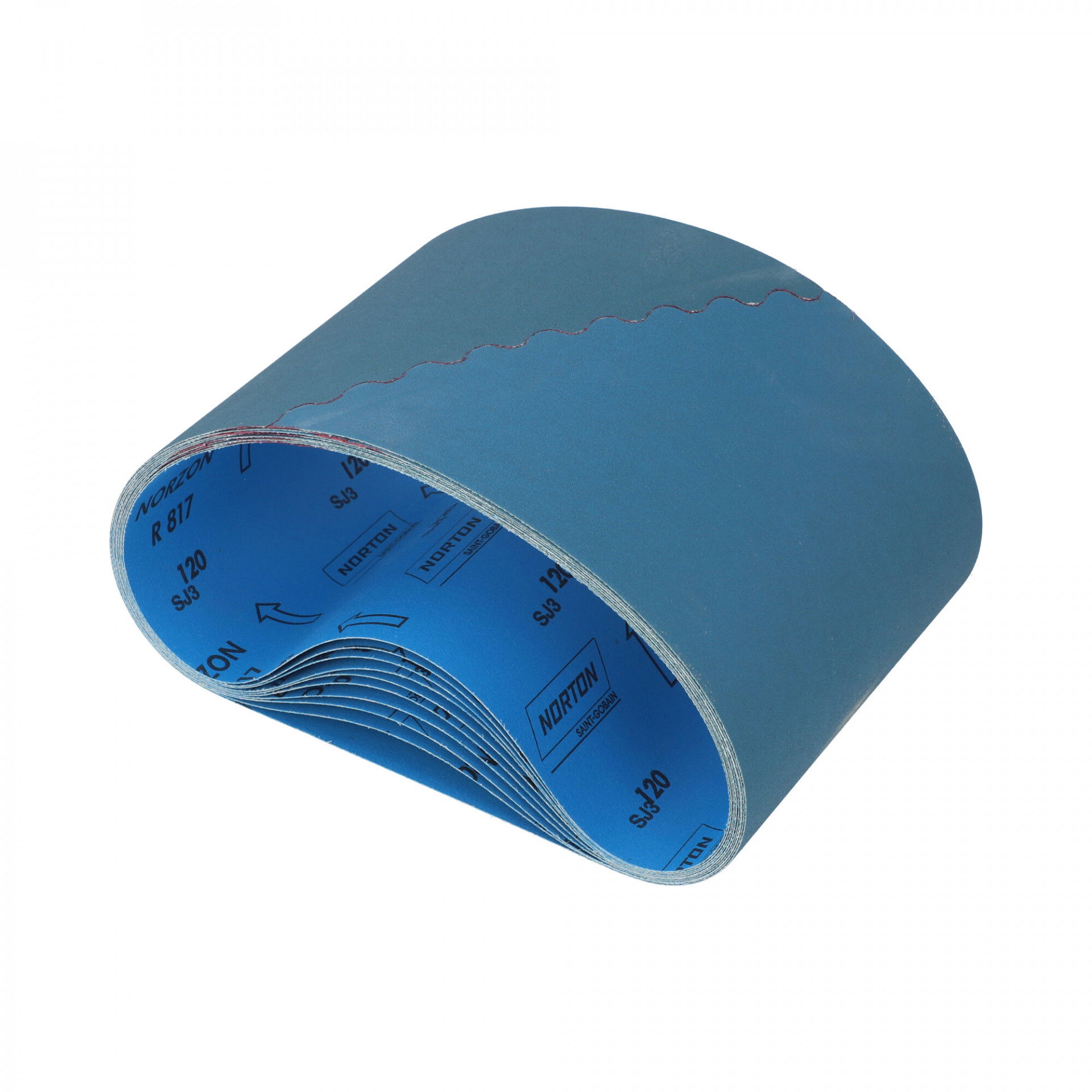 Norton Norzon R817 csiszolószalag kézi szalagcsiszolóhoz 200x750mm P120, 10 db/csomag termék fő termékképe