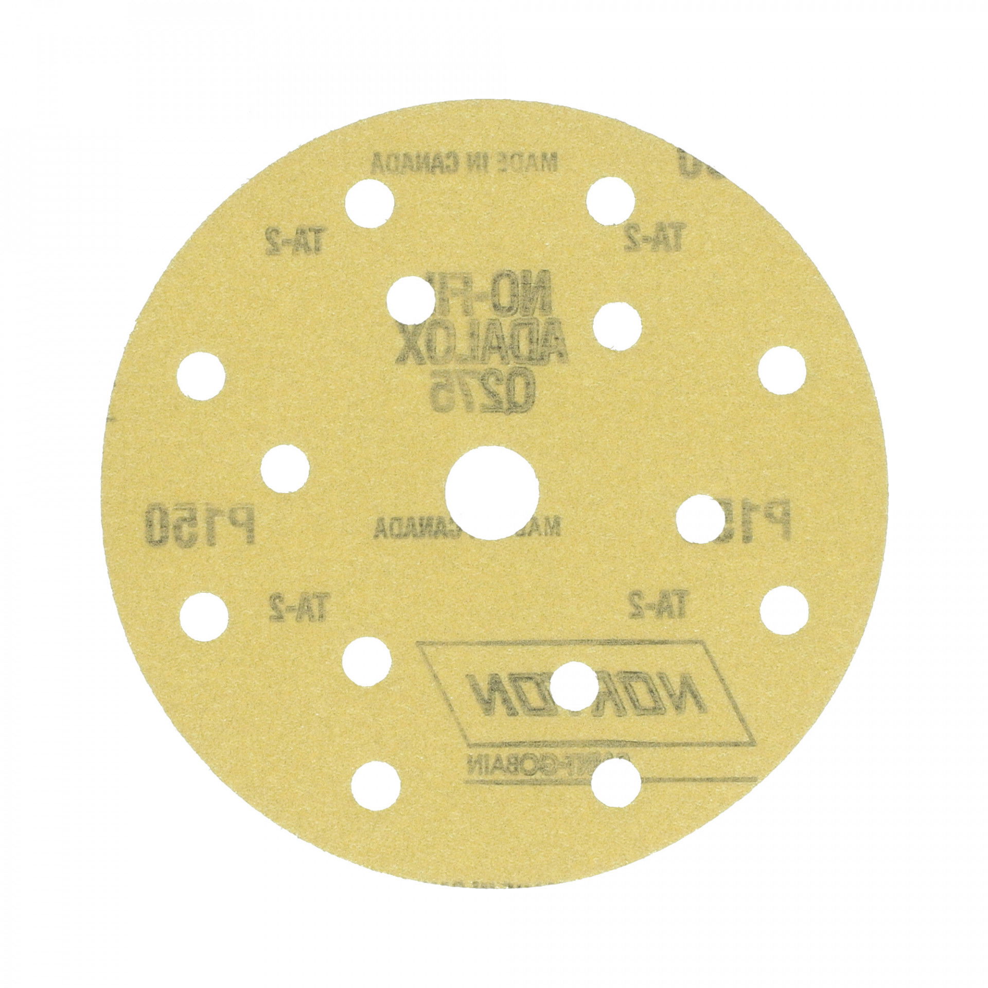 Norton Pro Film Q275 tépőzáras csiszolókorong Ø150 14+1 Lyukas P150, 100 db/csomag termék fő termékképe