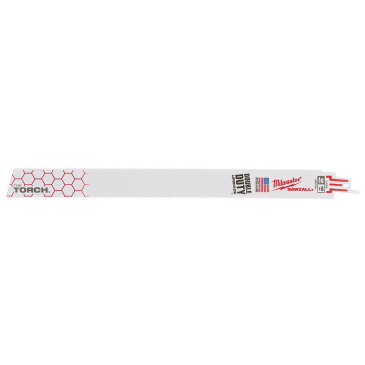 Milwaukee Heavy Duty TORCH™ szablyafűrészlap, bontó, fémhez, Bi-Met, Co, 300 mm, 18 TPi, 25 db/csomag termék fő termékképe