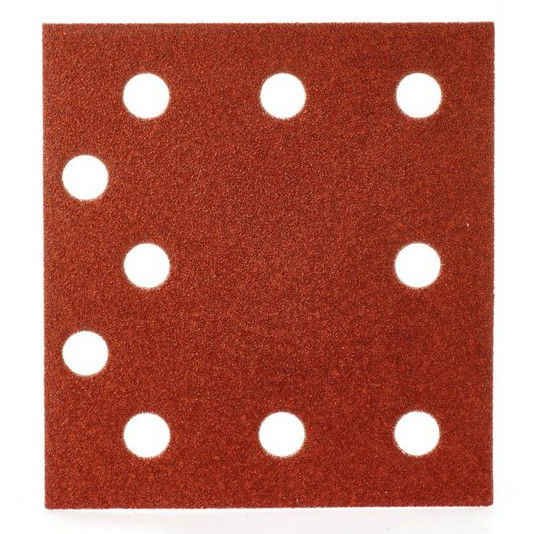 Milwaukee Tépőzáras csiszolólap, 115x107 mm, 10 lyukú, 80-as finomság, 10 db/csomag termék fő termékképe