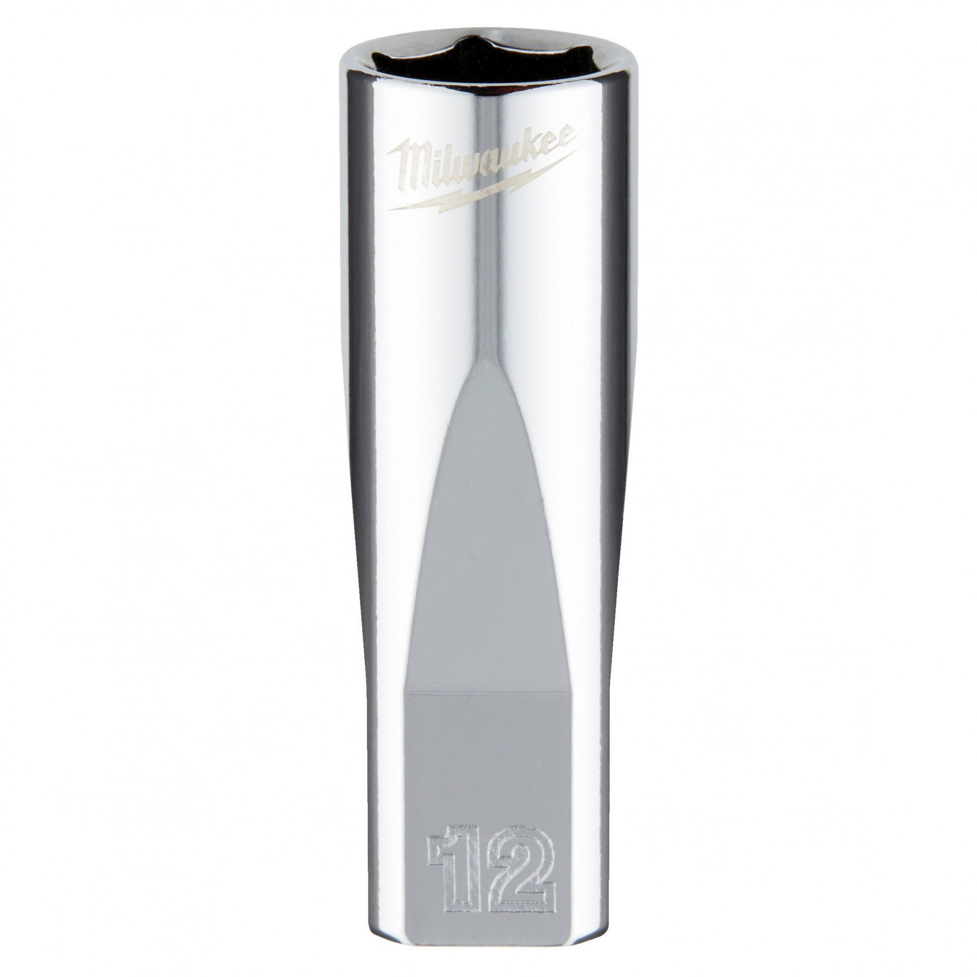 Milwaukee FOUR FLAT™ oldalú 1/4"-os dugókulcs fej, hosszú, 6-lapú, 12 mm termék fő termékképe