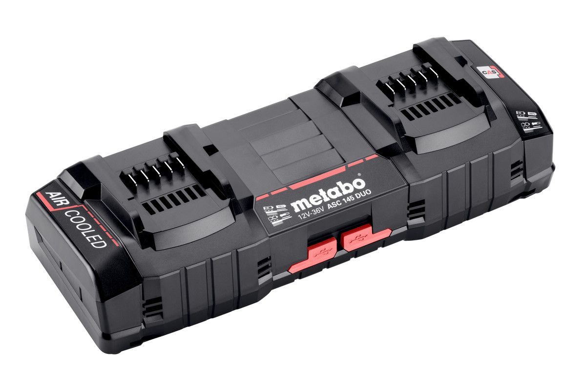 METABO ASC 145 DUO, 12-36 V "AIR COOLED" EU dupla akkutöltő (gyors) termék fő termékképe