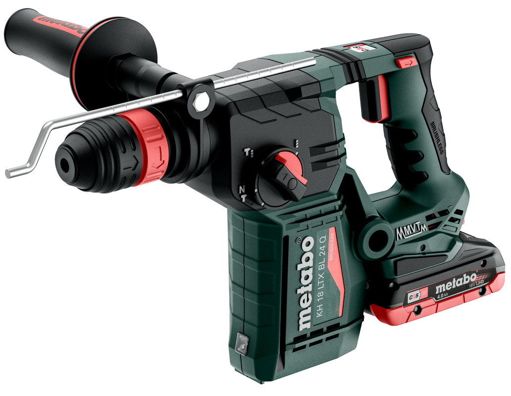 METABO KH 18 LTX BL 24 Q akkumulátoros SDS-plus kombikalapács (2 x 4.0 Ah LiHD akkuval, metaBOX kofferben) termék fő termékképe