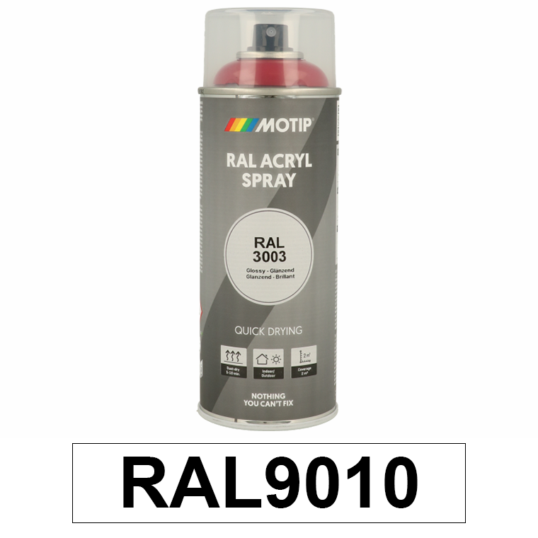 Motip Ipari festék spray, RAL9010 (matt fehér), 400 ml termék fő termékképe