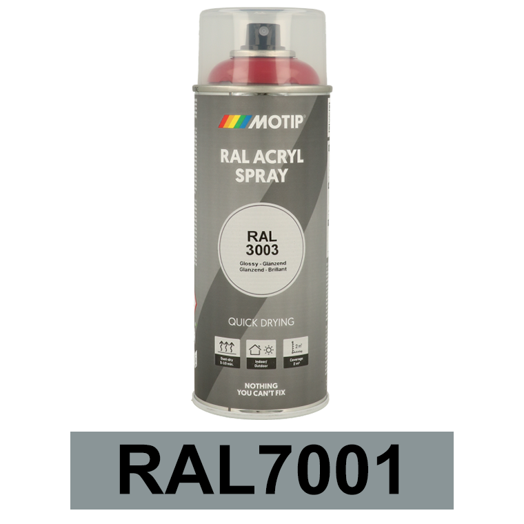 Motip Ipari festék spray, RAL7001, 400 ml termék fő termékképe
