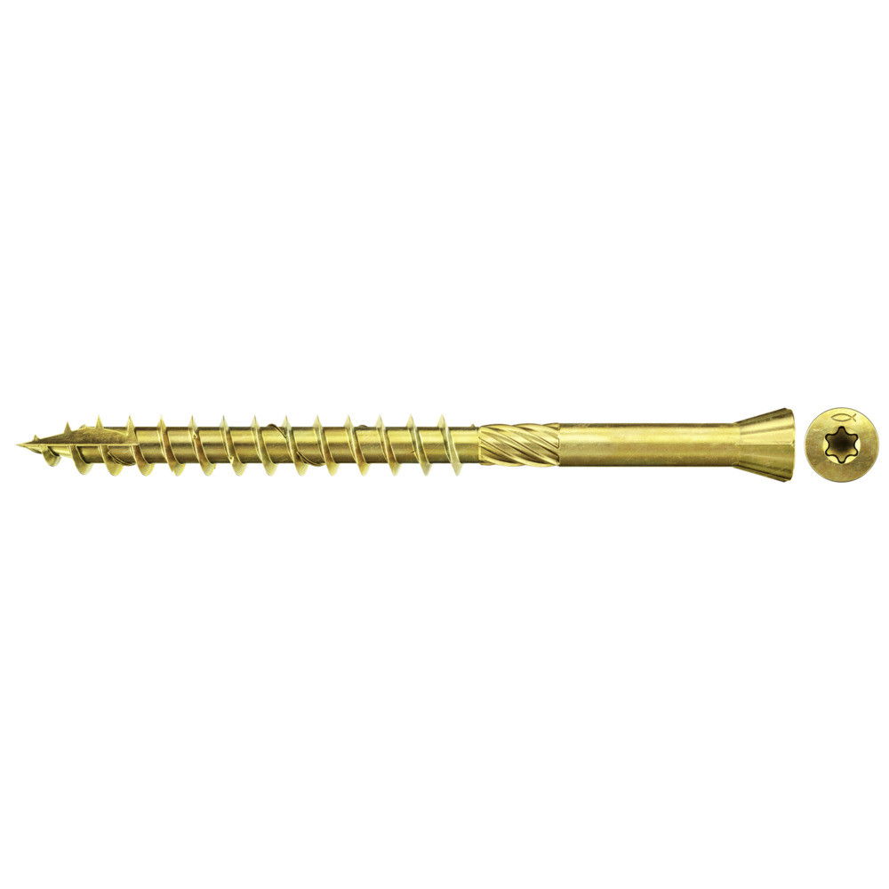Fischer FTF-ST 3.5 x 45 YZP 200 süllyesztett fejű 60°, sárgára horganyzott, részmenetes padlócsavar, TX behajtással, 200 db/csomag termék fő termékképe