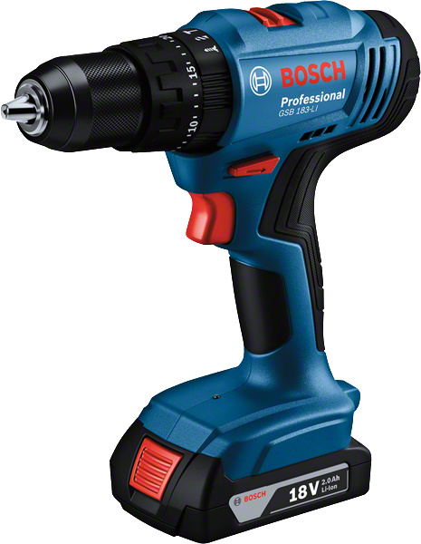 Bosch GSB 183-LI akkus ütvefúró-csavarozó (1 x 2.0 Ah Li-ion akkuval) termék fő termékképe