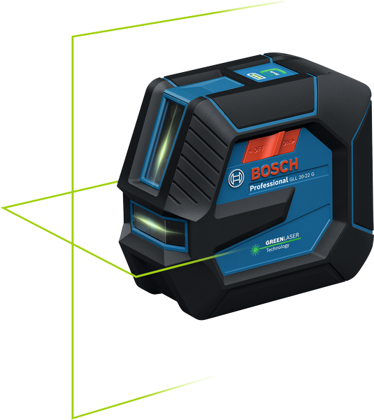 Bosch GLL 20-22 G vonallézer + LB 10 univerzális tartó (kofferben) termék fő termékképe