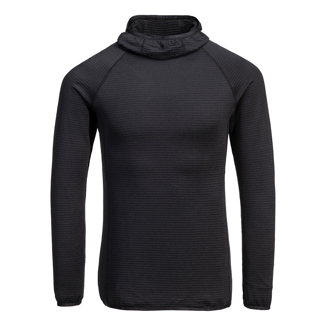 Portwest B191 - Waffle Fleece kapucnis Baselayer, fekete termék fő termékképe